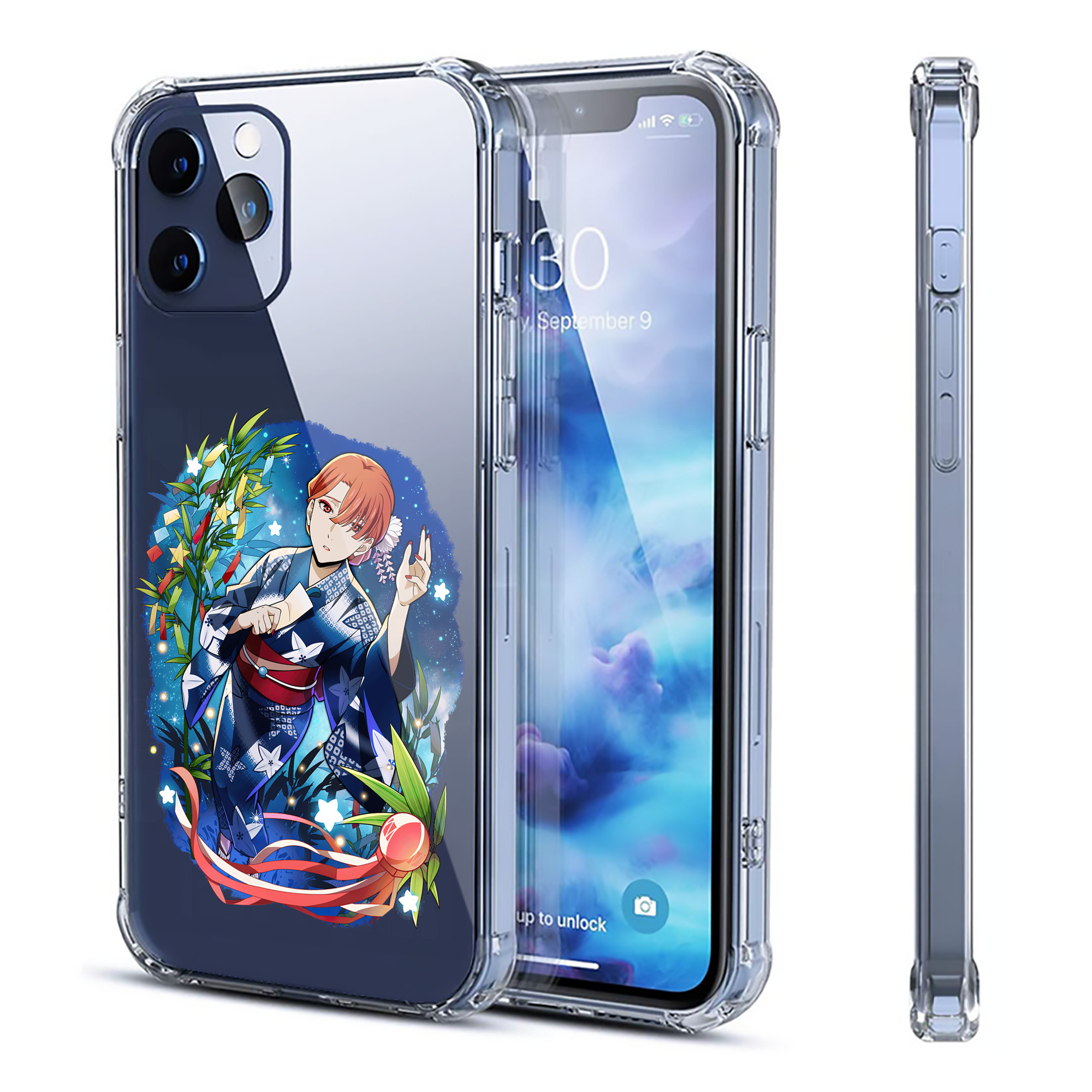 （画像用） 文豪ストレイドッグス Bungo Stray Dogs 【iPhone 12シリーズ対応】透明スマホケース（クリアソフトケース）
